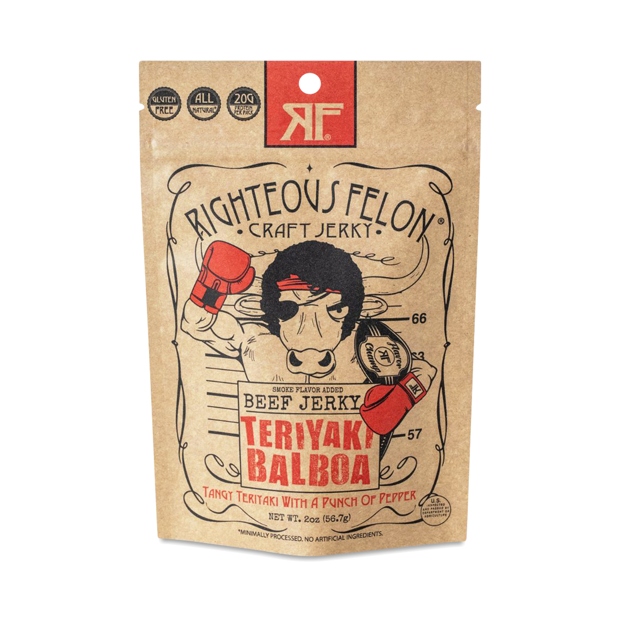 Righteous Felon Teriyaki Balboa Beef Jerky