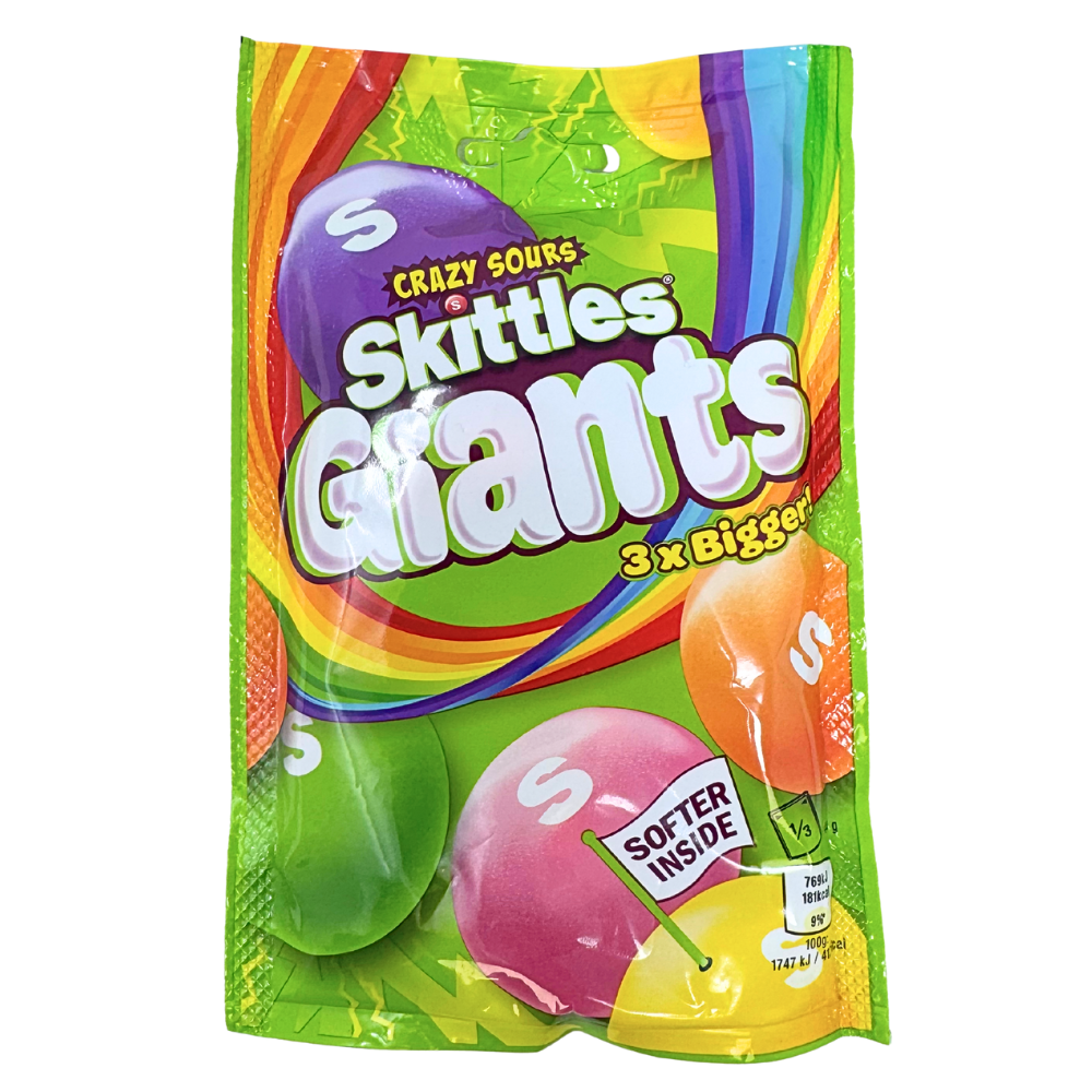 Skittles Giants Chewy Sour Sweets