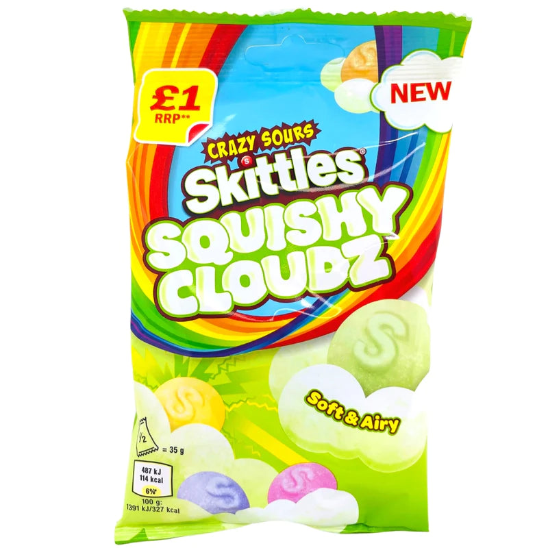 Skittles Crazy Sours Squishy Cloudz