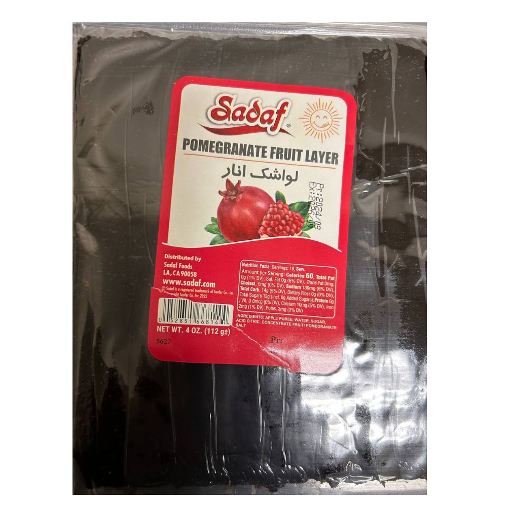 Sadaf Lavashak Pomegranate Fruit Layer