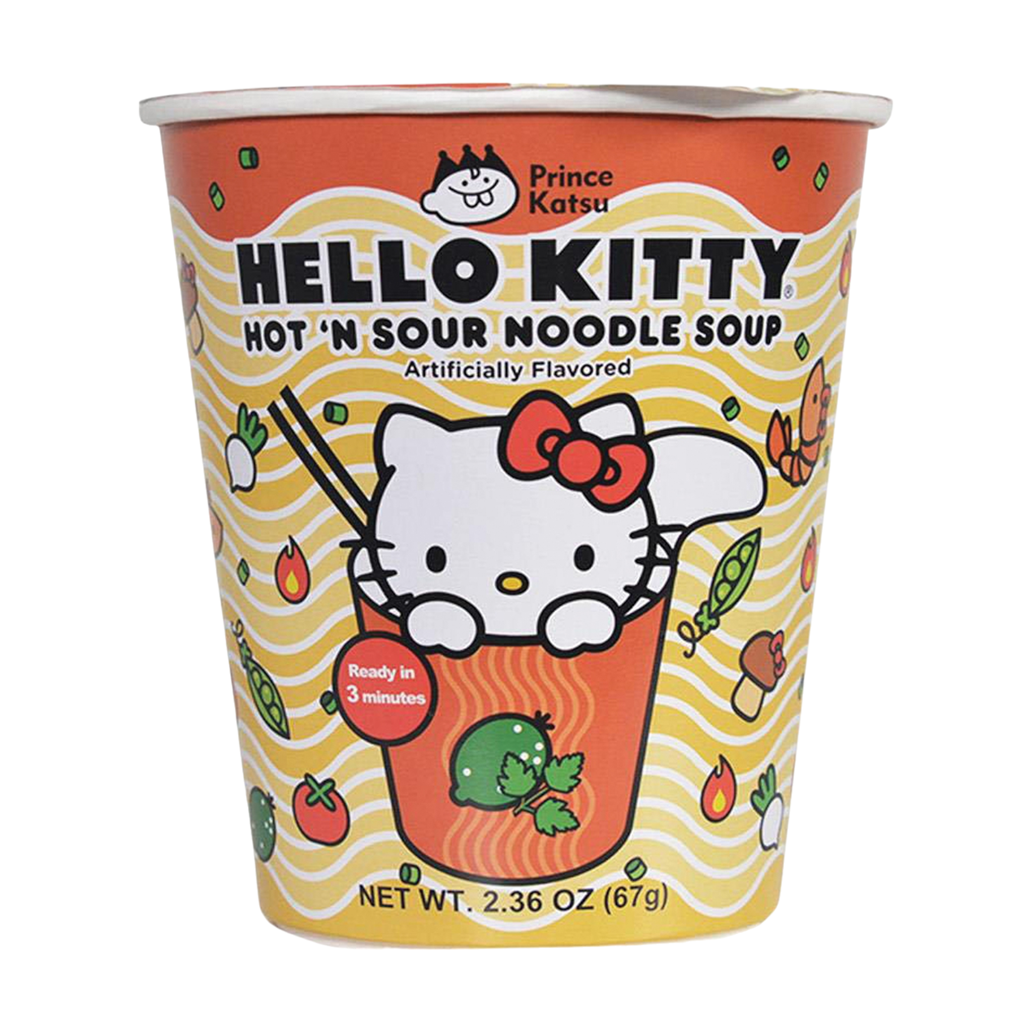 Hello Kitty Hot 'N' Sour Noodle Soup