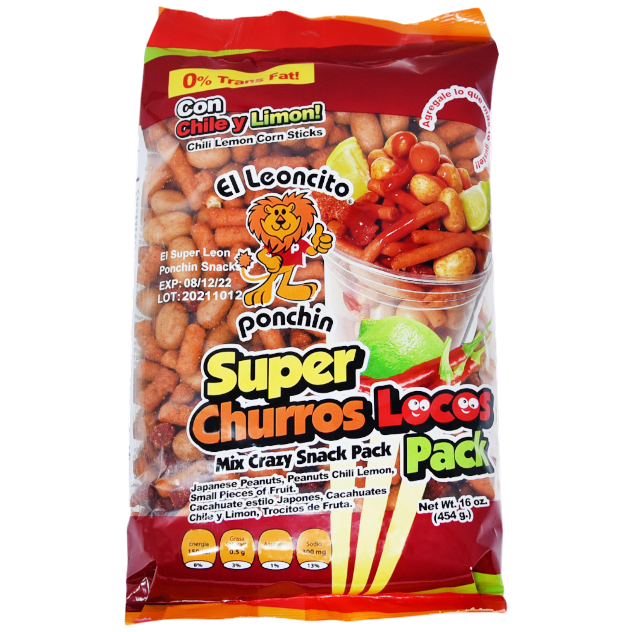 El Super Leon Super Churros Locos Con Fruta