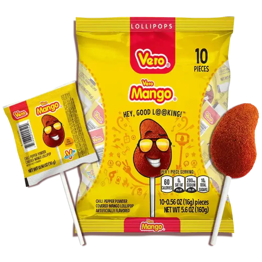 Vero Mango Chili Pepper Powder Covered Lollipop