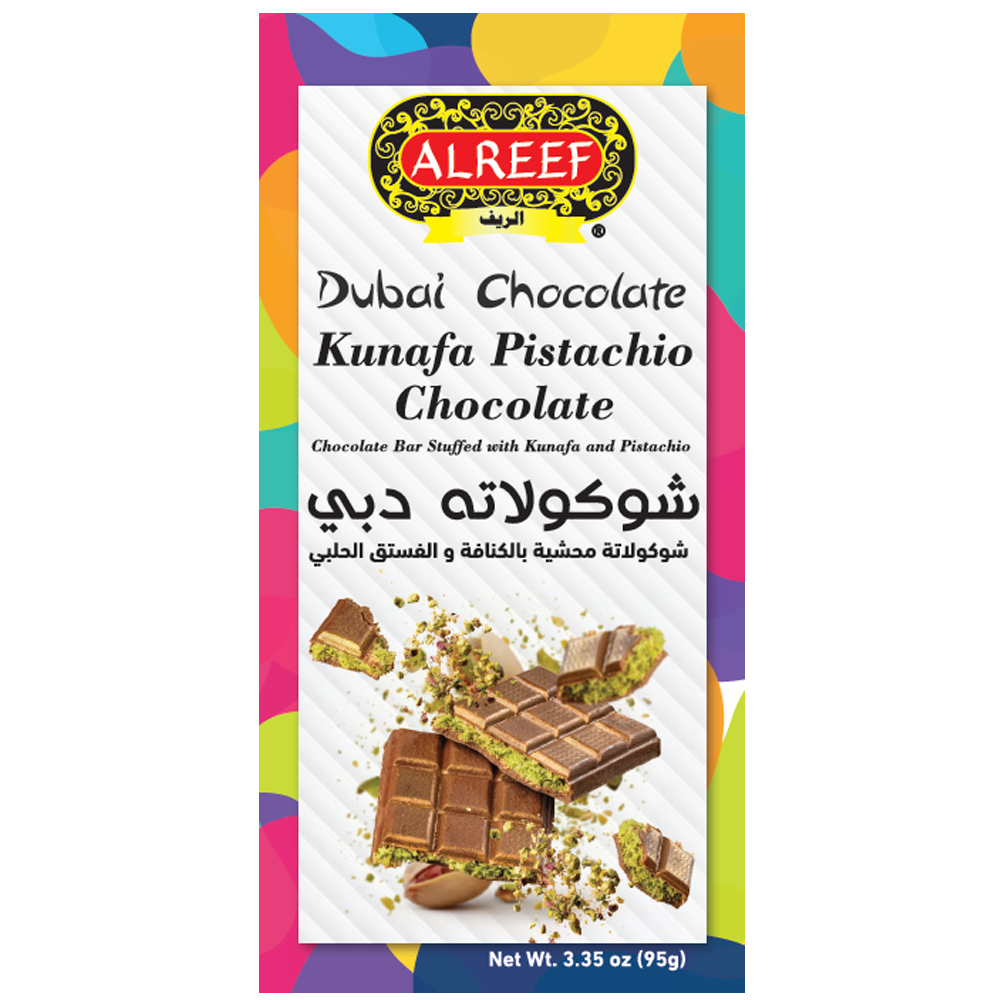 Alreef Kunafa Pistachio Dubai Chocolate Bar