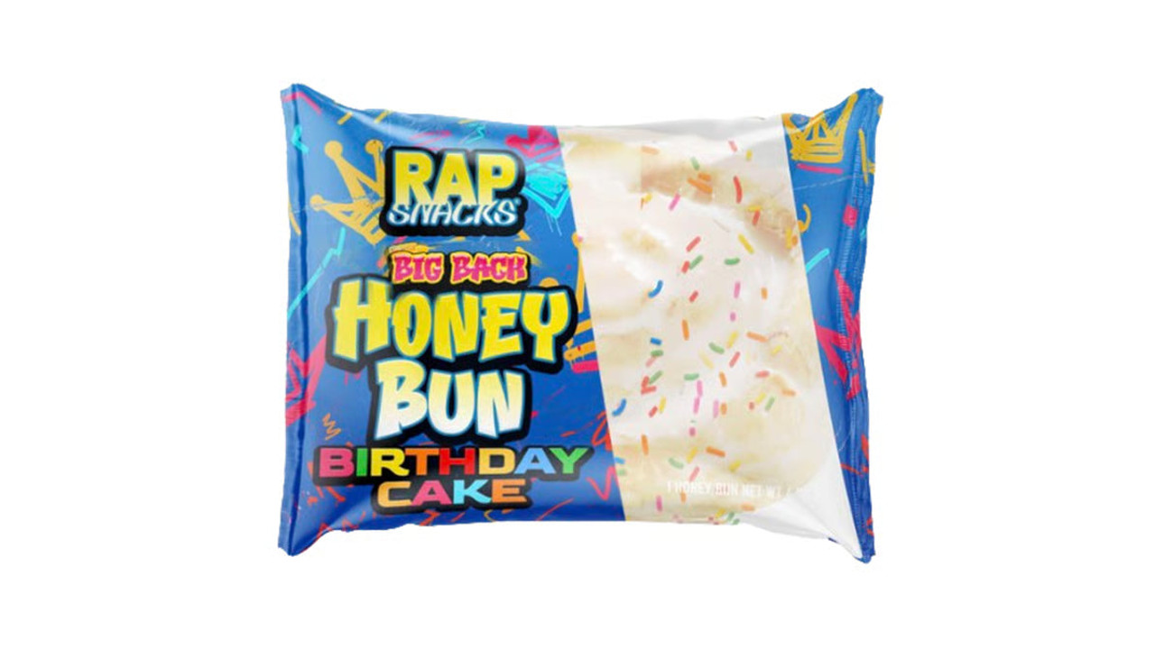 Rap Snacks Big Back Honey Bun Birthday Cake
