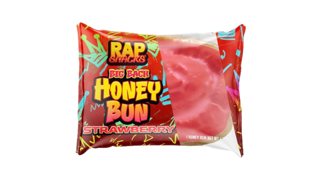 Rap Snacks Big Back Honey Bun Strawberry