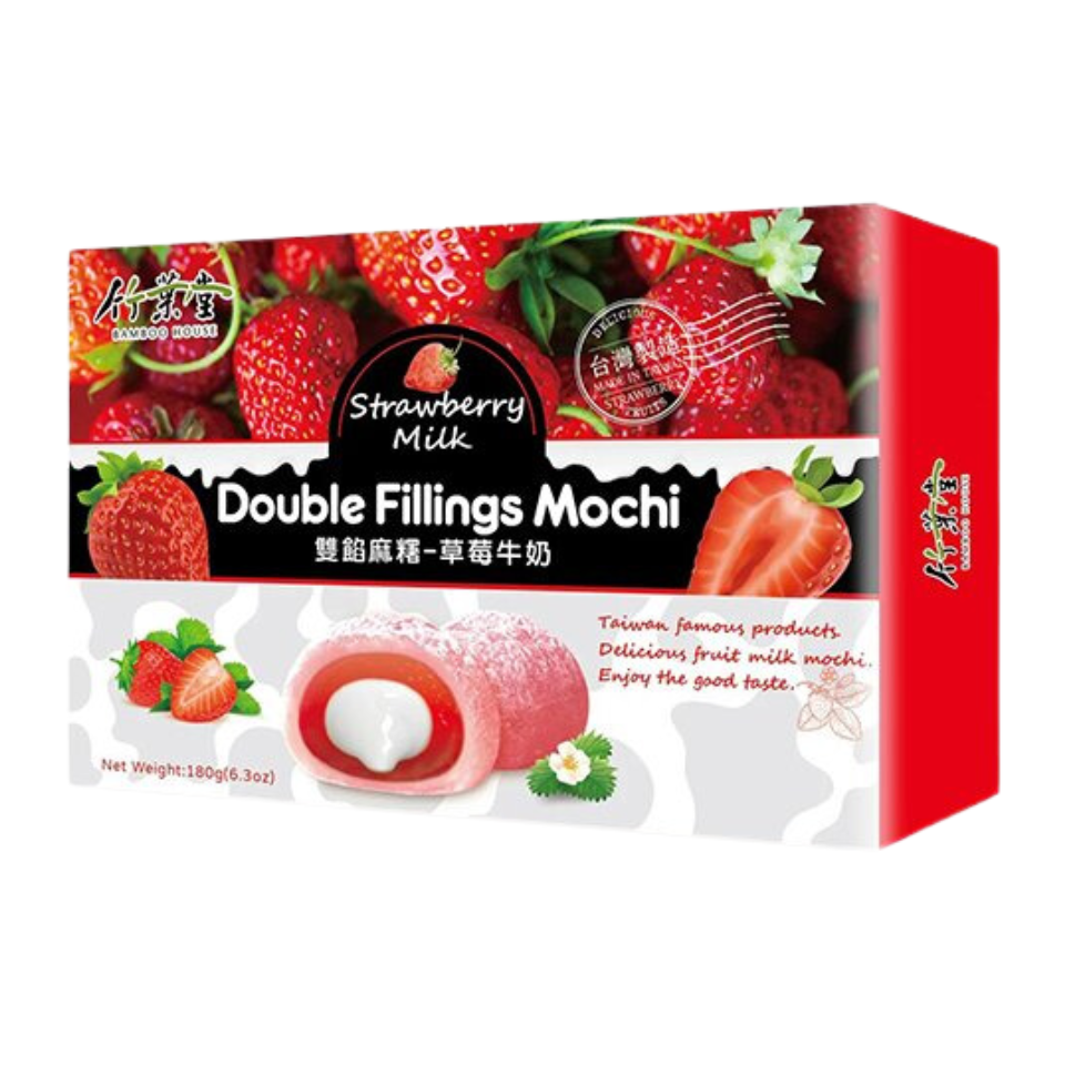 Bamboo House Double Filling Mochi Strawberry Milk