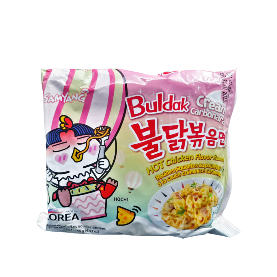 Buldak Cream Carbonara Hot Chicken Noodles