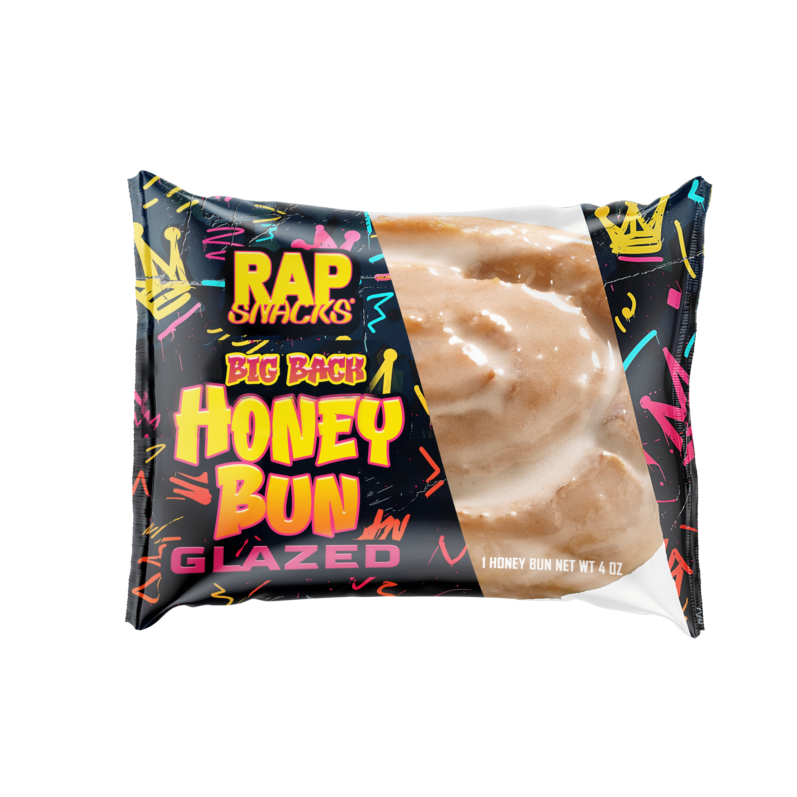 Rap Snacks Big Back Honey Bun Glazed