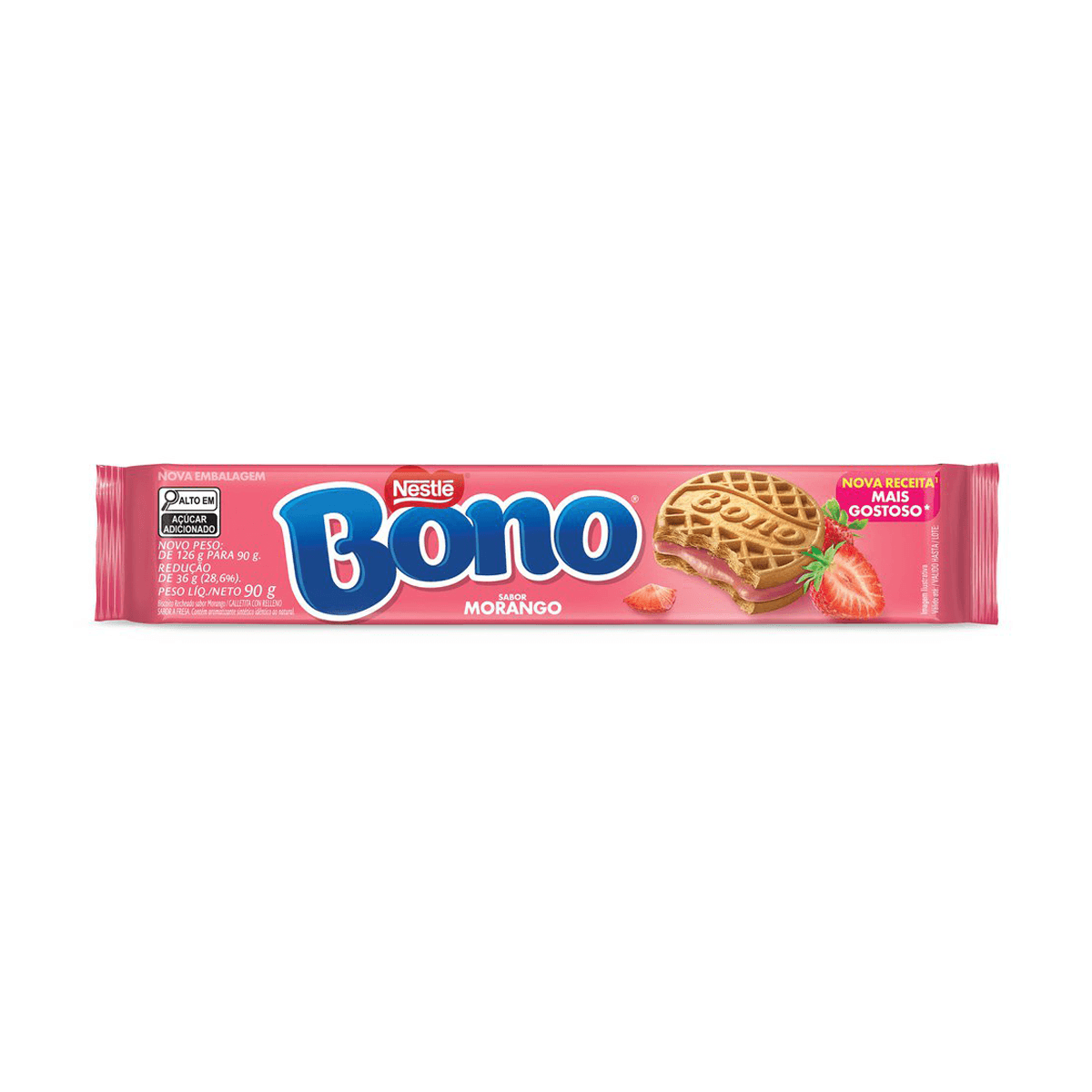 Bono Biscoito Recheado Morango