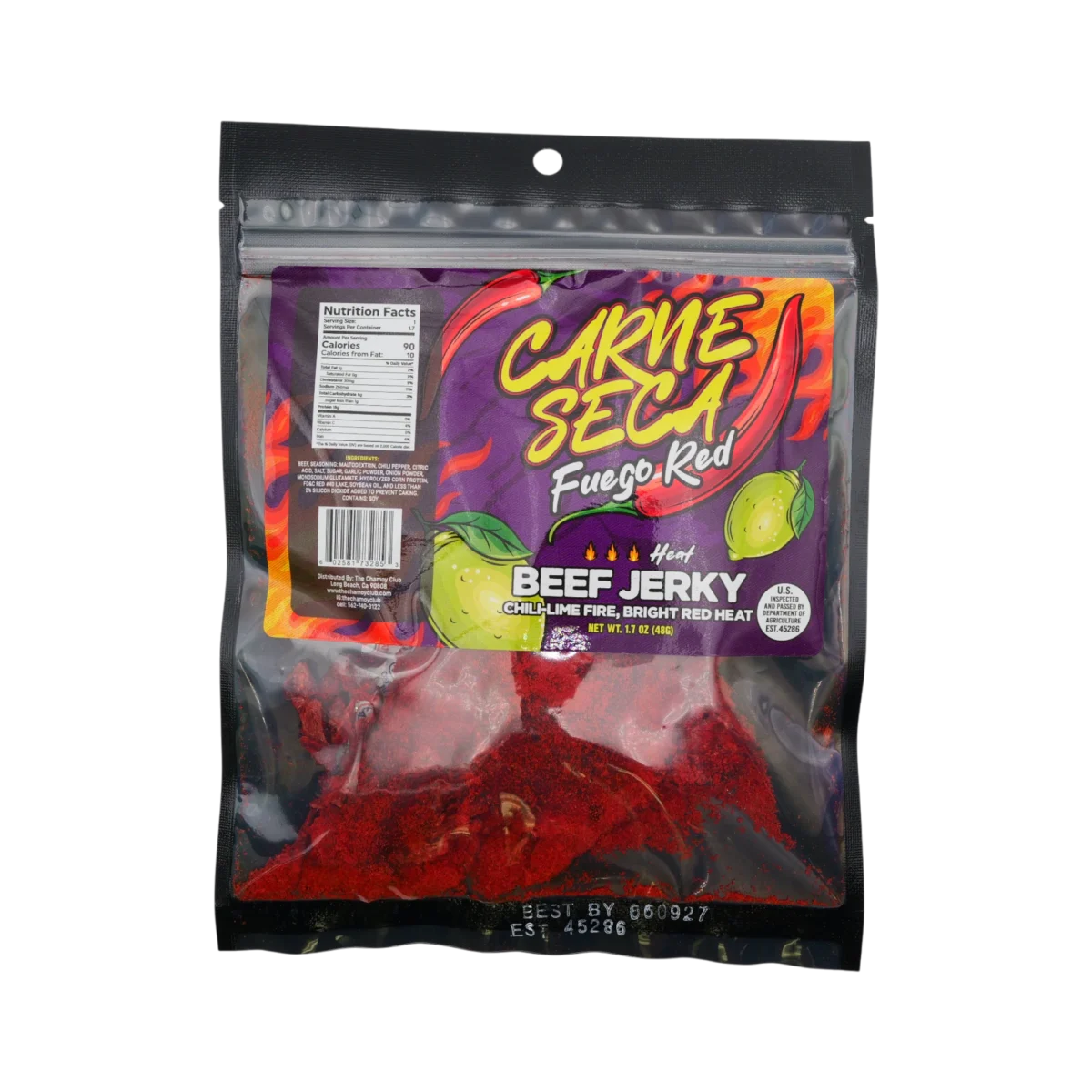 Carne Seca, Beef Jerky, Fuego Red