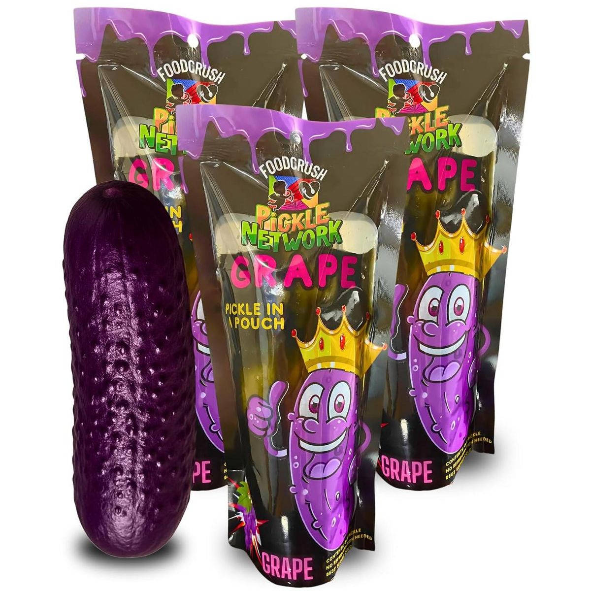 Food Crush Grape Pickle in a Pouch