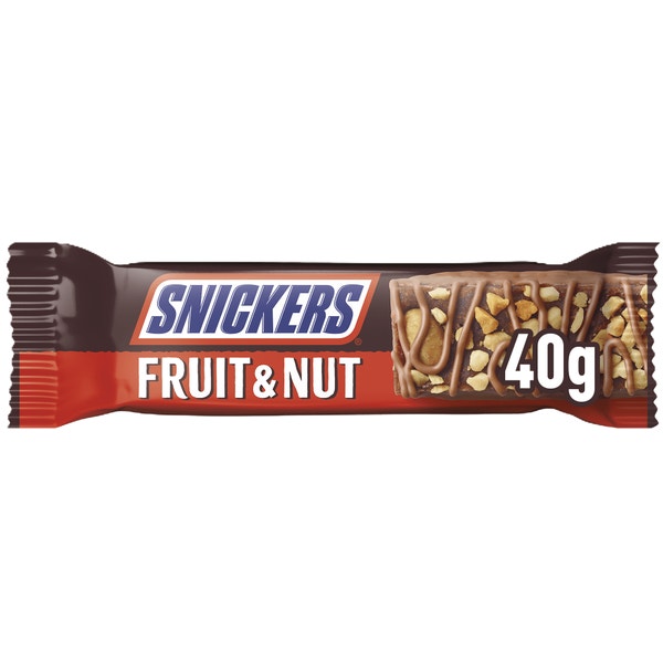 Snickers Triple Treat Fruit, Nut and Chocolate Snack Bar