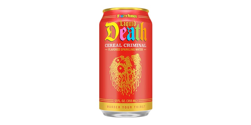 Liquid Death x Fruity Pebbles Criminal Sparkling Water