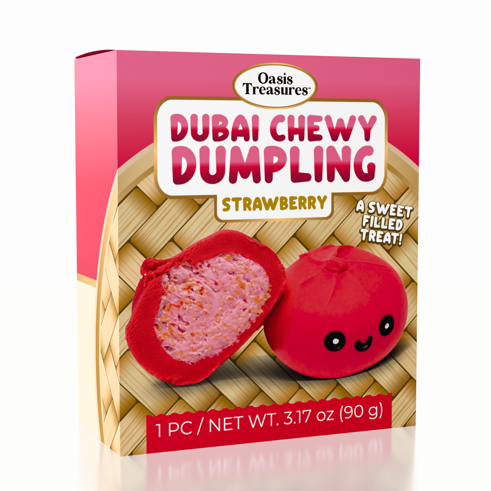 Oasis Treasures Dubai Dumpling Strawberry Chewy Cookie
